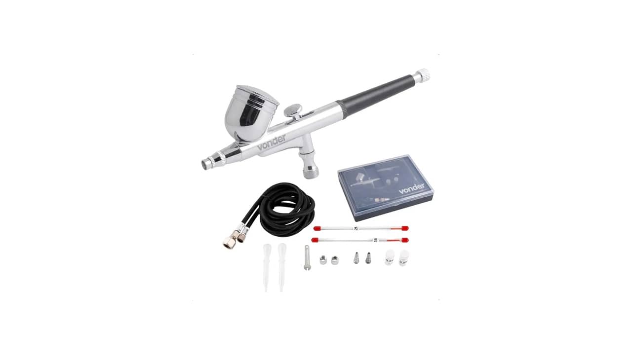 Melhor Aerógrafo: Top 10 Kits com Compressor e Pressão Ajustável