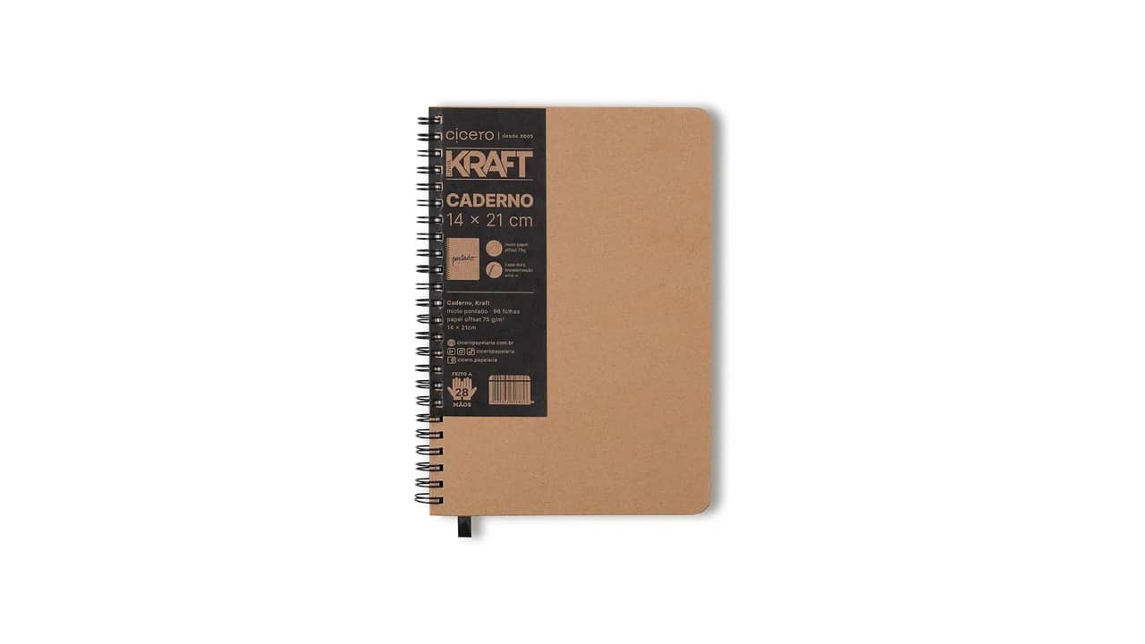 Melhor Caderno Pontilhado: Capa Dura e Papel Grosso Para Organização