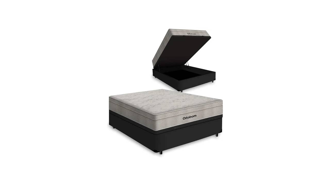 Melhor Cama Box Ortobom: Airtech SpringPocket vs Espuma D33