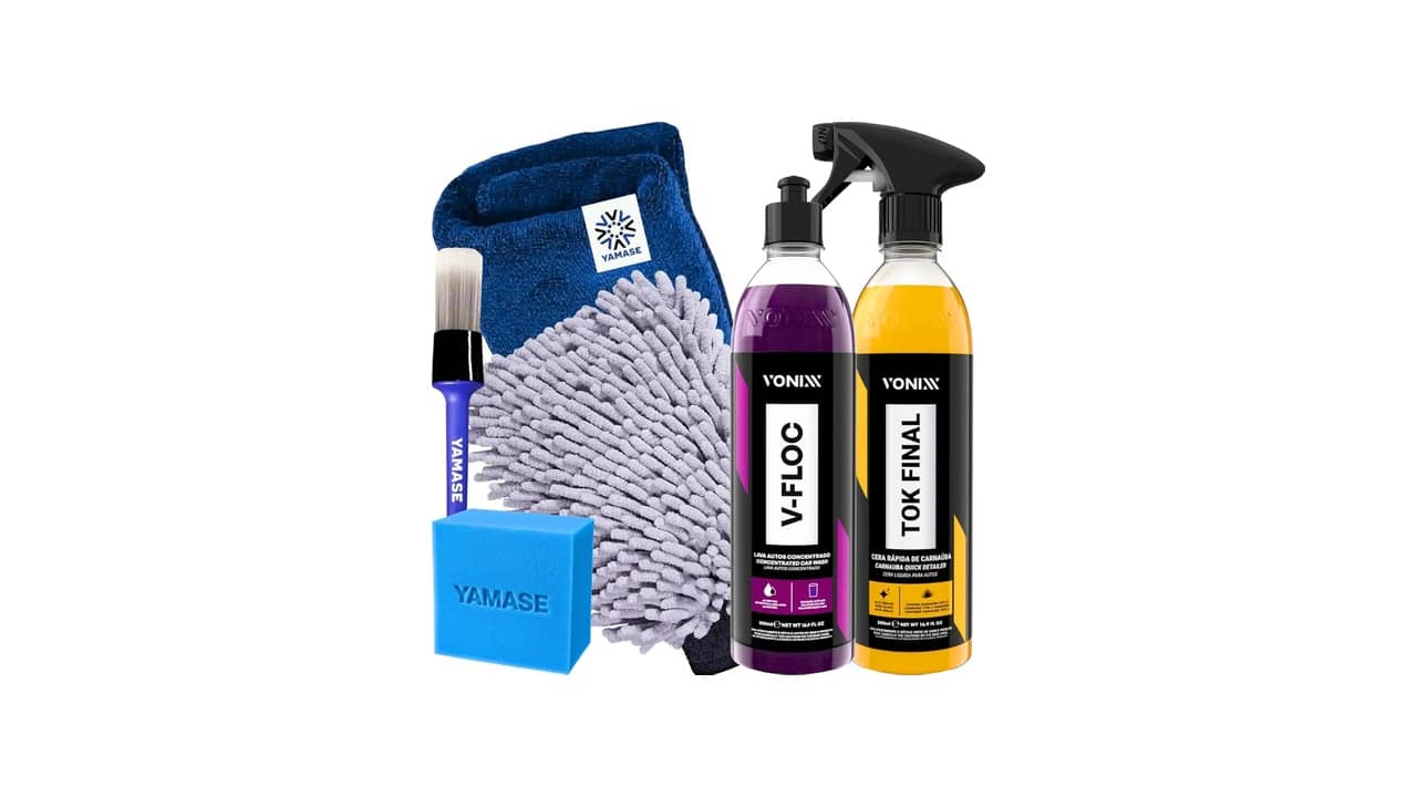 Melhor Kit de Limpeza Automotiva: Cera Carnauba, Shampoo e Revitalizador