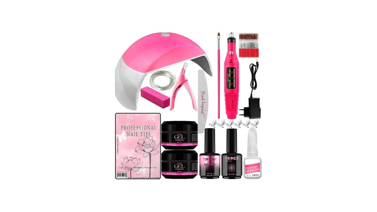 Melhor Kit de Unha em Gel: Cabine LED e Lixadeira Profissional