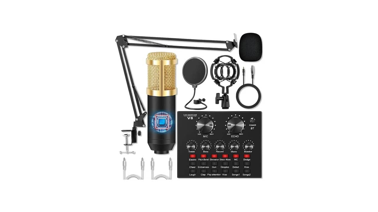 Melhor Microfone para Gravar Música: Top 10 com Suporte de Braço Articulado