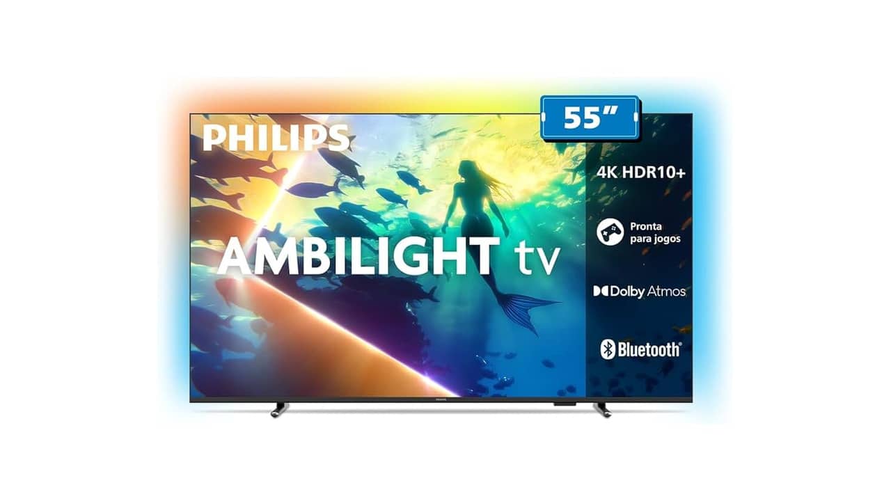 Melhor TV Philips 55 Polegadas: Ambilight e Tecnologias Avançadas